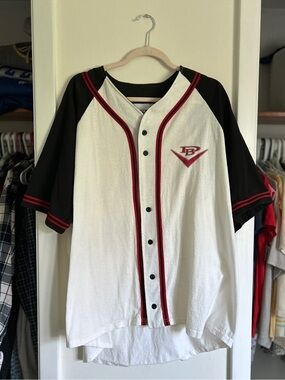 Vintage Doobie Brothers Baseball Jersey Button Down Tee